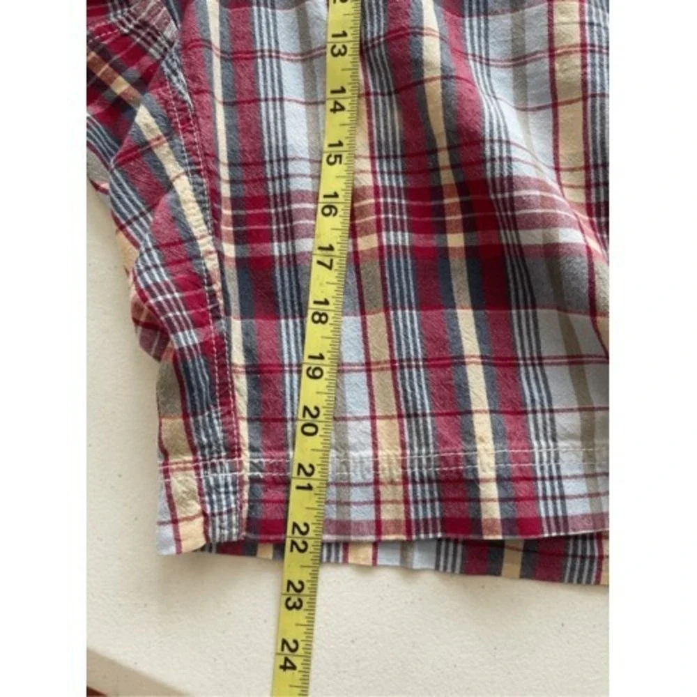 Polo Jeans Co Ralph Lauren Plaid Cargo Shorts‎ Mens Vintage Y2K Cotton